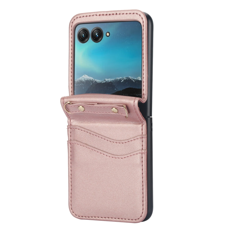 For Motorola Razr 40 Ultra Dual Card Slots Folding Phone Case
