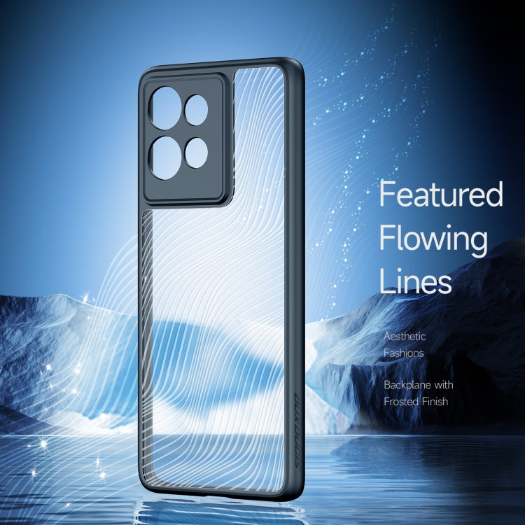 For Motorola Edge 50 DUX DUCIS Aimo Series TPU + PC Frosted Feel Phone Case - Black