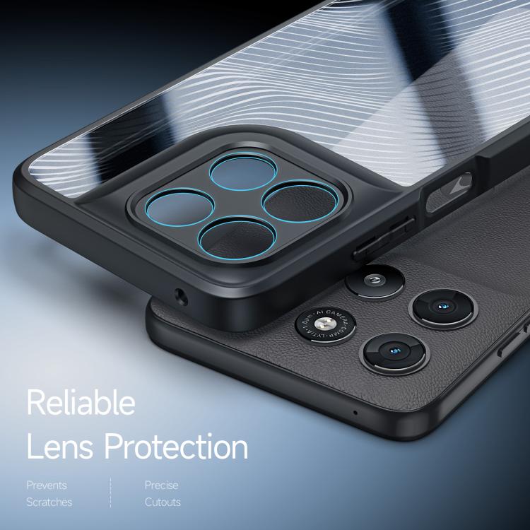 For Motorola Moto G57 Power 5G / G100 DUX DUCIS Aimo Series TPU + PC Frosted Feel Phone Case - Black