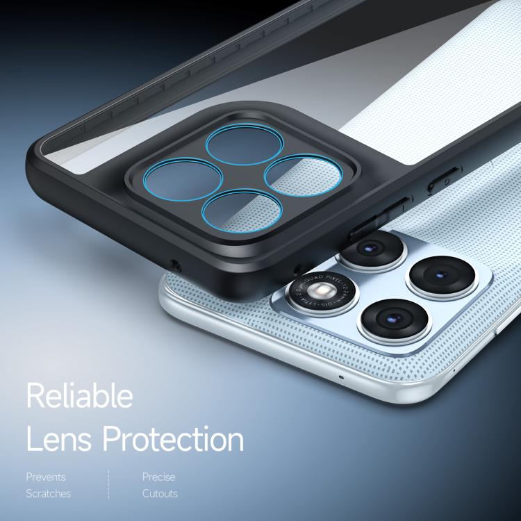 For Motorola Edge 70 Fusion 5G DUX DUCIS Aimo Series TPU + PC Frosted Feel Phone Case - Black