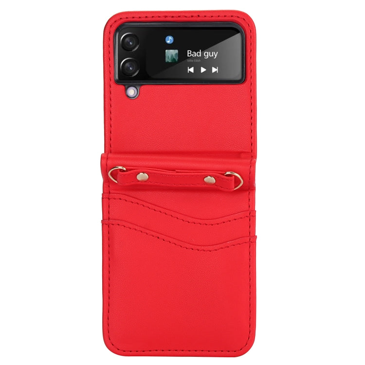 For Samsung Galaxy Z Flip4 Dual Card Slots Folding Phone Case