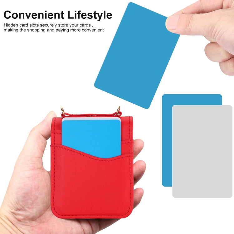 For Samsung Galaxy Z Flip4 Dual Card Slots Folding Phone Case