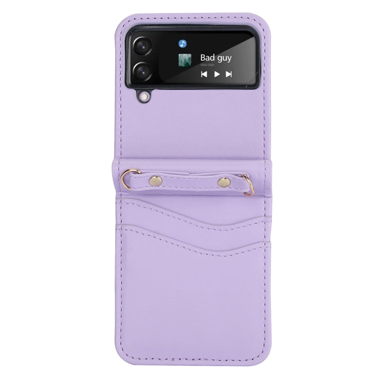 For Samsung Galaxy Z Flip4 Dual Card Slots Folding Phone Case