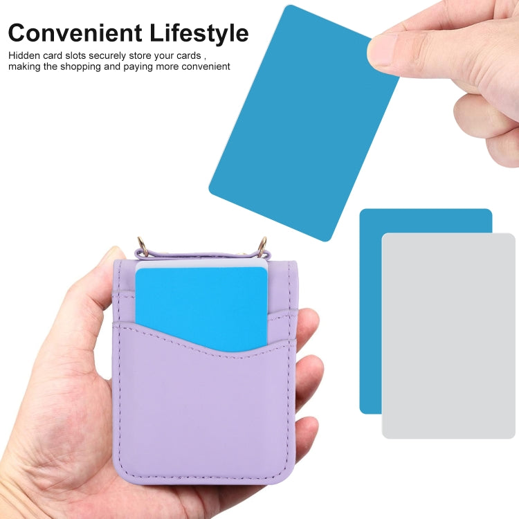 For Samsung Galaxy Z Flip4 Dual Card Slots Folding Phone Case