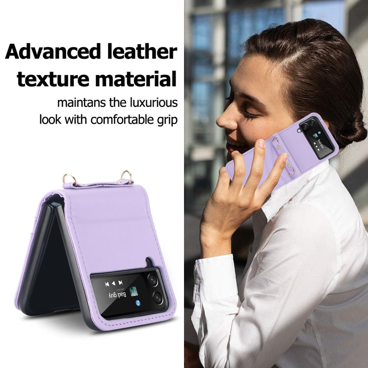 For Samsung Galaxy Z Flip4 Dual Card Slots Folding Phone Case