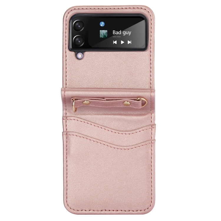 For Samsung Galaxy Z Flip4 Dual Card Slots Folding Phone Case