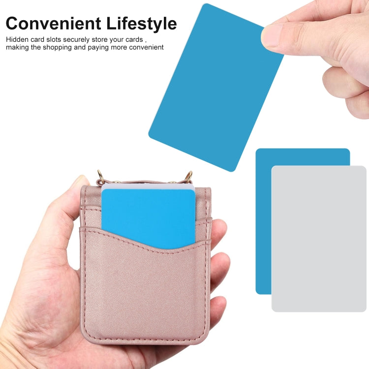 For Samsung Galaxy Z Flip4 Dual Card Slots Folding Phone Case