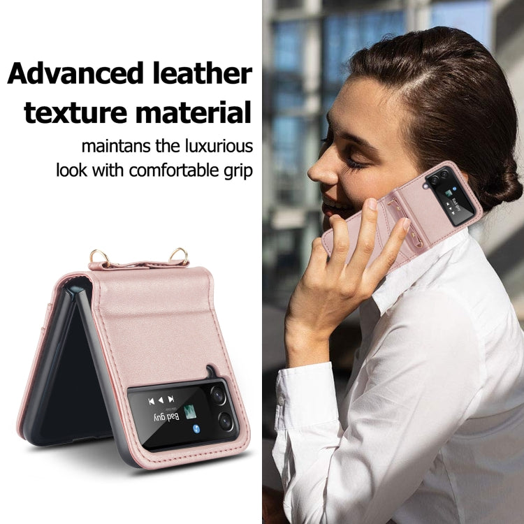 For Samsung Galaxy Z Flip4 Dual Card Slots Folding Phone Case