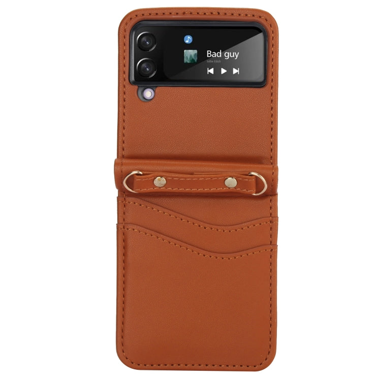 For Samsung Galaxy Z Flip4 Dual Card Slots Folding Phone Case
