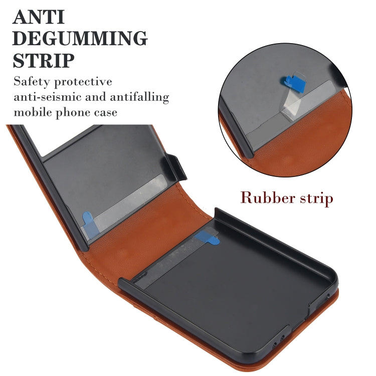 For Samsung Galaxy Z Flip4 Dual Card Slots Folding Phone Case