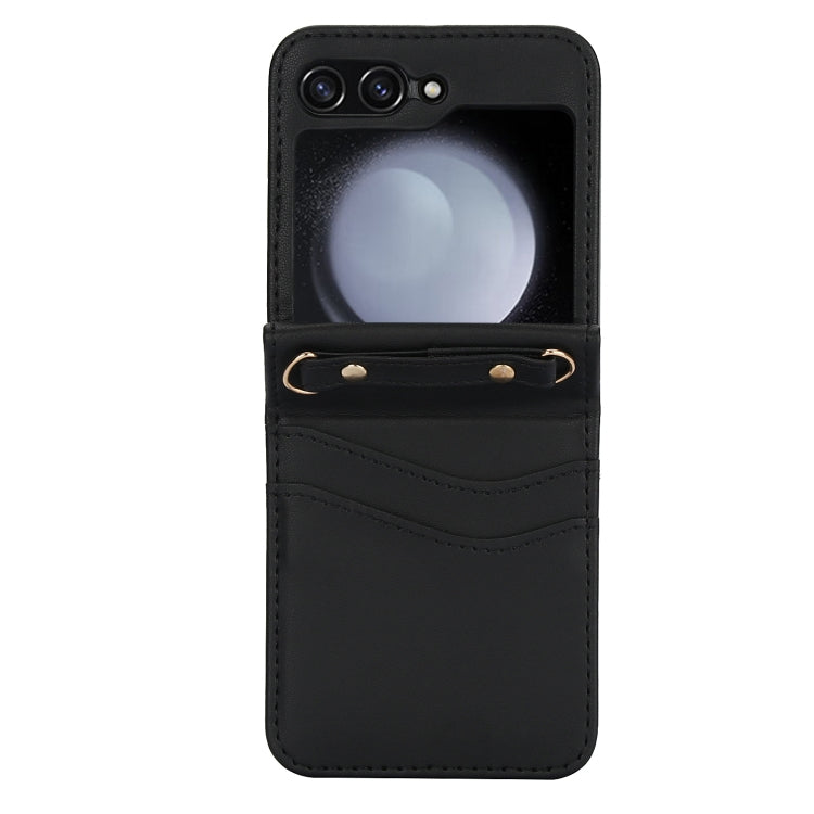For Samsung Galaxy Z Flip5 Dual Card Slots Folding Phone Case