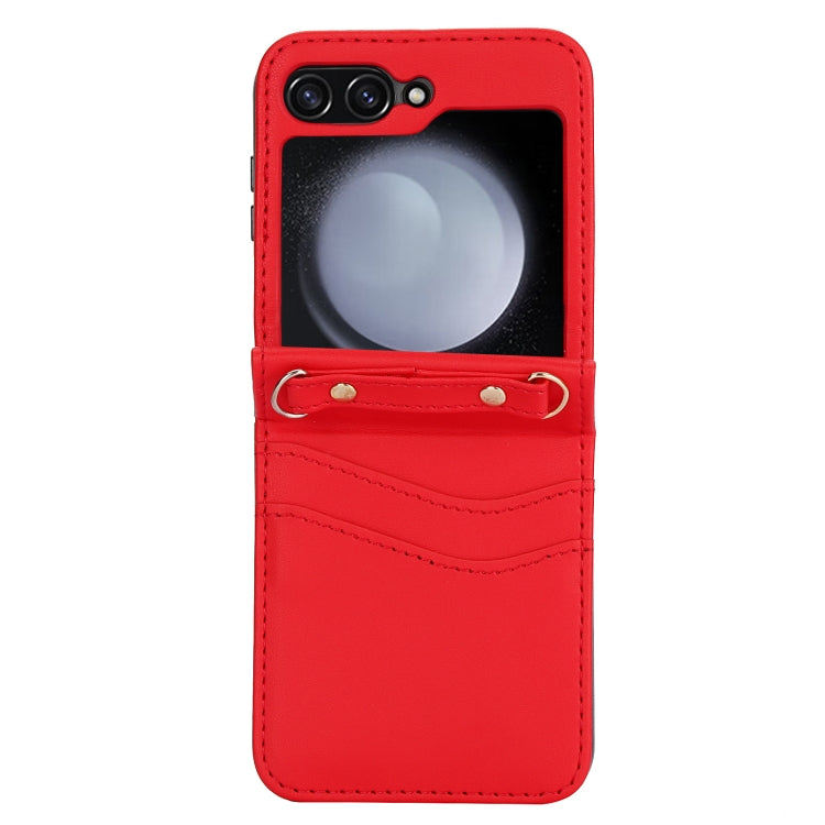 For Samsung Galaxy Z Flip5 Dual Card Slots Folding Phone Case