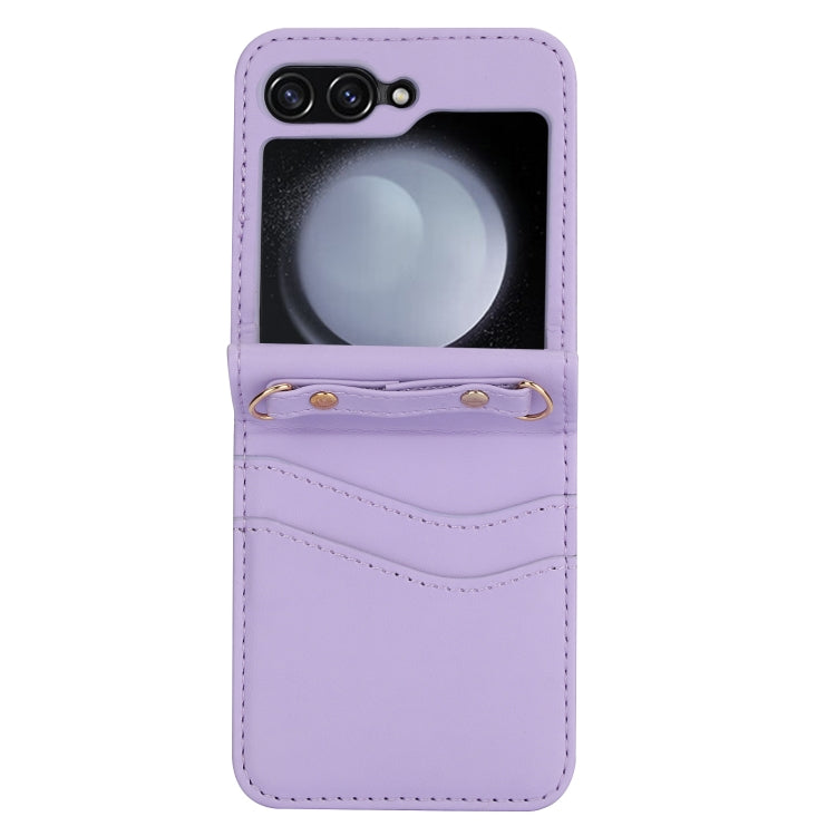 For Samsung Galaxy Z Flip5 Dual Card Slots Folding Phone Case