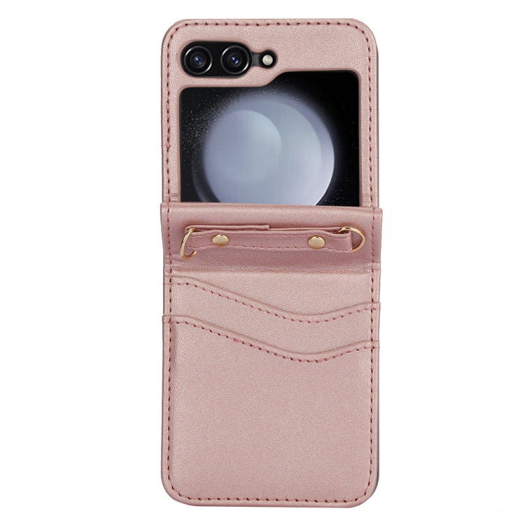 For Samsung Galaxy Z Flip5 Dual Card Slots Folding Phone Case