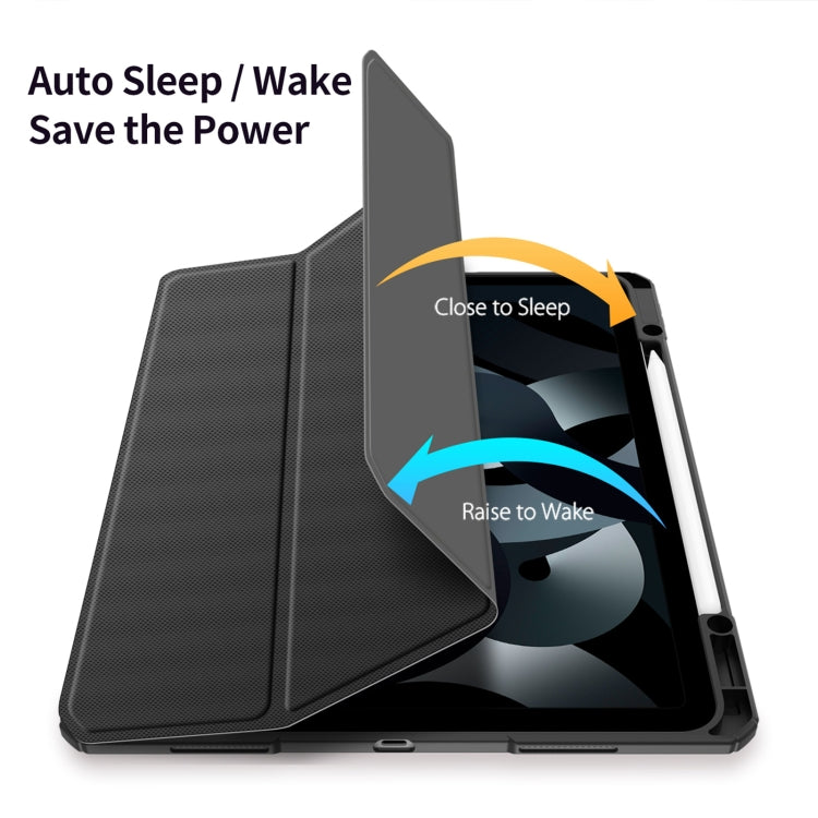 For iPad Air 13 2024 / 2025 / 2026 DUX DUCIS TOBY Series Antiskid Leather Tablet Case with Sleep / Wake-up Function