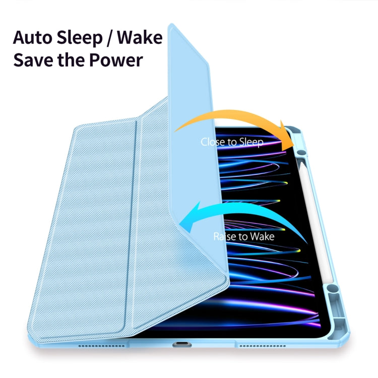 For iPad Pro 13 2025 / 2024 DUX DUCIS TOBY Series Antiskid Leather Tablet Case with Sleep / Wake-up Function
