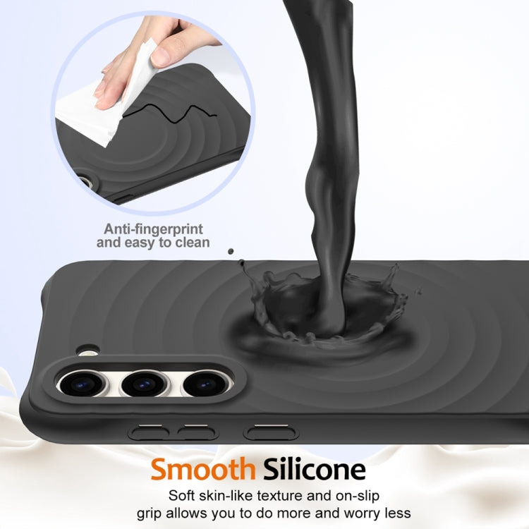 For Samsung Galaxy S23+ 5G Wave Texture MagSafe Magnetic Liquid Silicone Phone Case
