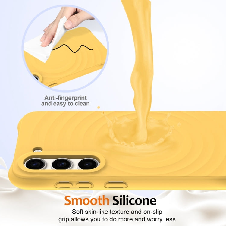 For Samsung Galaxy S23+ 5G Wave Texture MagSafe Magnetic Liquid Silicone Phone Case