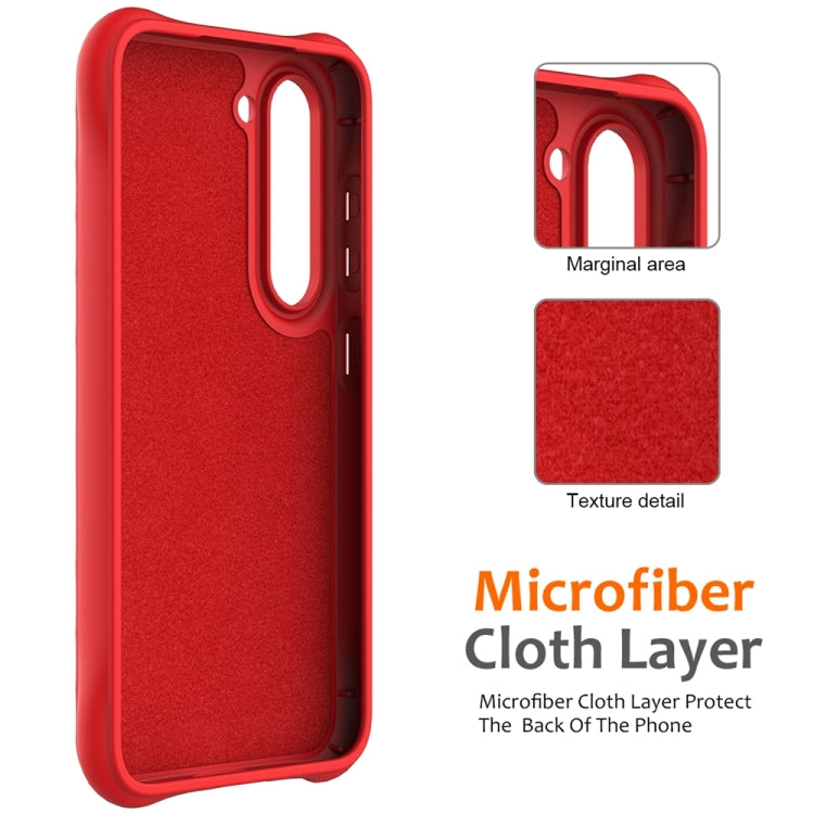 For Samsung Galaxy S23+ 5G Wave Texture MagSafe Magnetic Liquid Silicone Phone Case