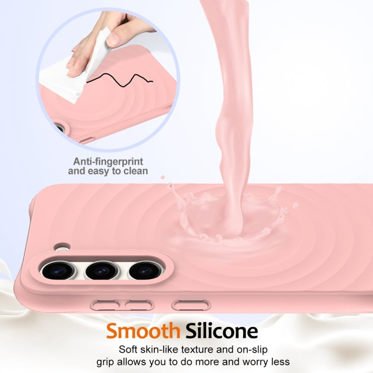 For Samsung Galaxy S23+ 5G Wave Texture MagSafe Magnetic Liquid Silicone Phone Case