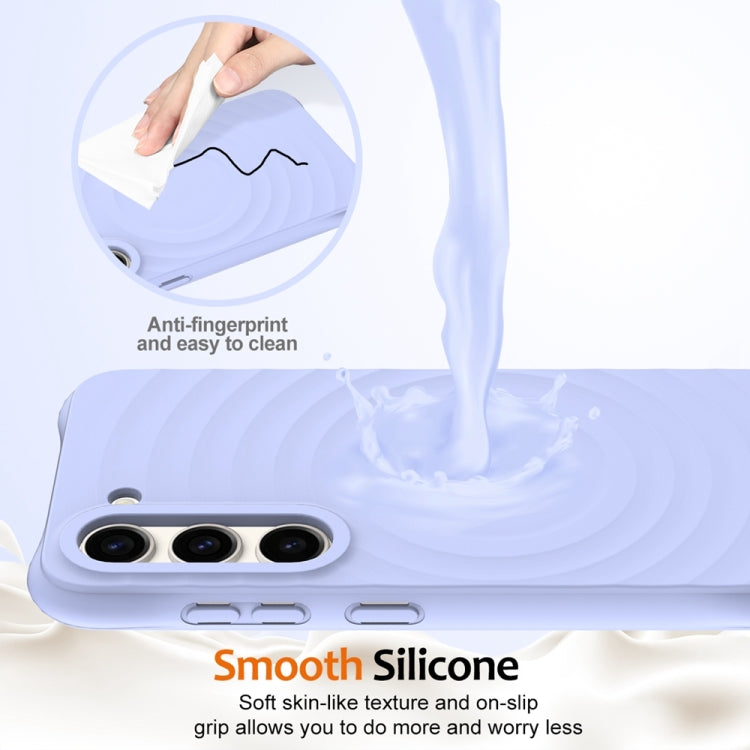 For Samsung Galaxy S23+ 5G Wave Texture MagSafe Magnetic Liquid Silicone Phone Case