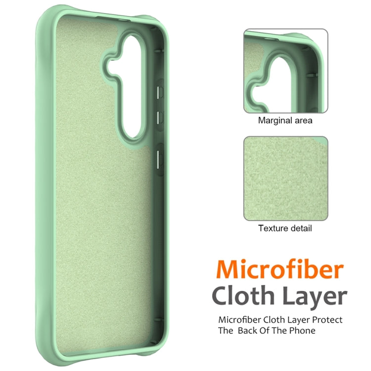 For Samsung Galaxy S23 FE 5G Wave Texture MagSafe Magnetic Liquid Silicone Phone Case