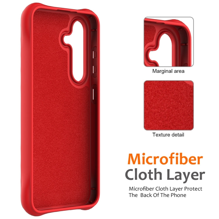 For Samsung Galaxy S23 FE 5G Wave Texture MagSafe Magnetic Liquid Silicone Phone Case
