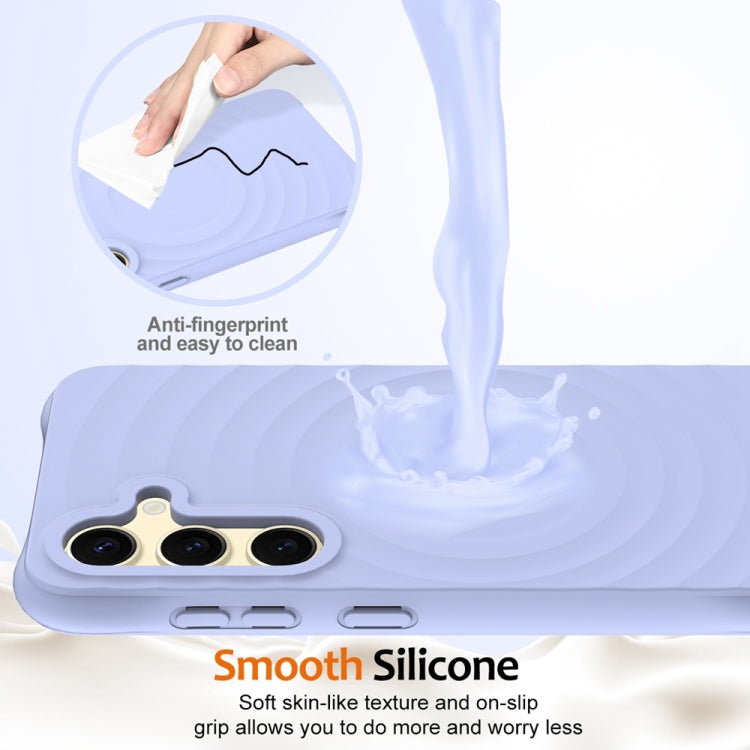 For Samsung Galaxy S23 FE 5G Wave Texture MagSafe Magnetic Liquid Silicone Phone Case
