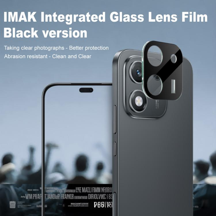 For Honor X70i imak High Definition Integrated Glass Lens Film Black Version