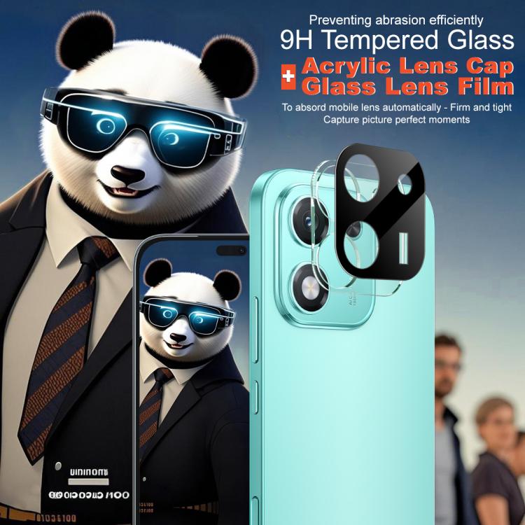 For Honor X70i imak High Definition Integrated Glass Lens Film Black Version