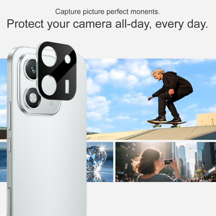 For Honor X70i imak High Definition Integrated Glass Lens Film Black Version
