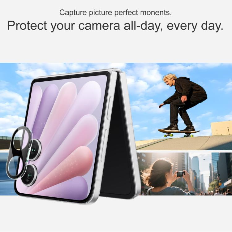 For Honor Magic V Flip 2 imak High Definition Integrated Glass Lens Film Black Version