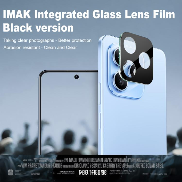 For Honor X8d 4G imak High Definition Integrated Glass Lens Film Black Version