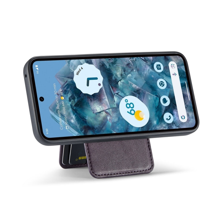 For Google Pixel 9 Fierre Shann Cowhide Vertical Flip Magnetic Card Holder Phone Case