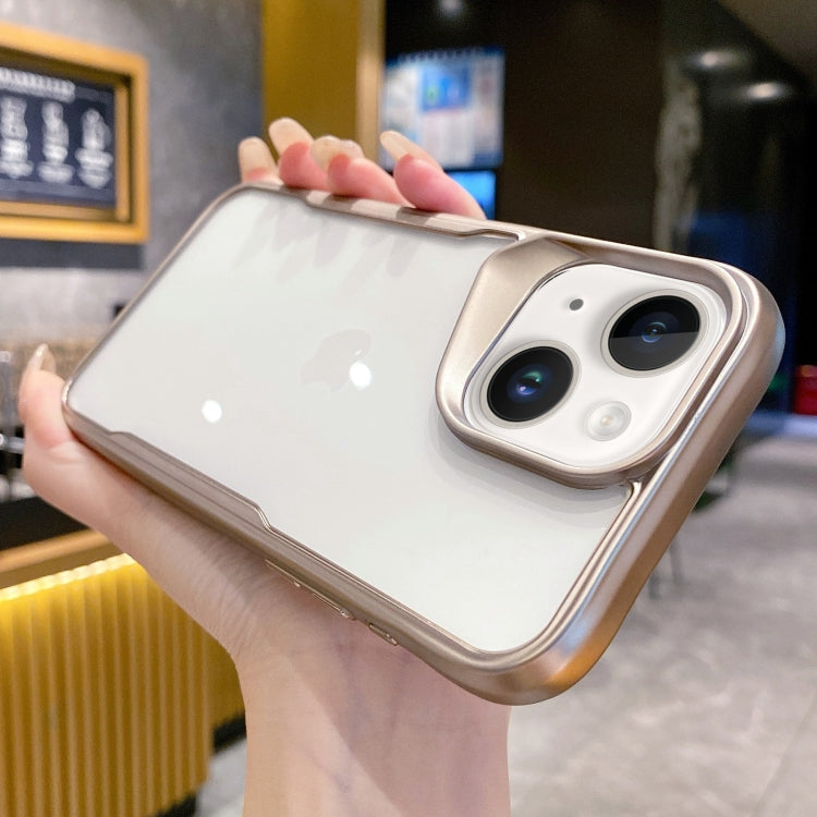 For iPhone 15 Electroplating TPU Frame Hybrid PC Phone Case