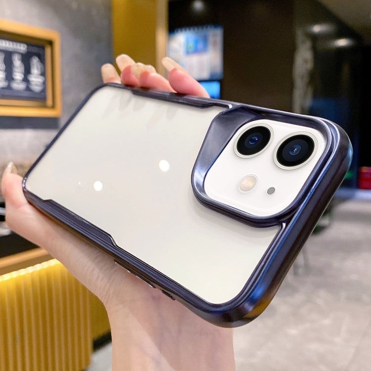 For iPhone 12 Electroplating TPU Frame Hybrid PC Phone Case