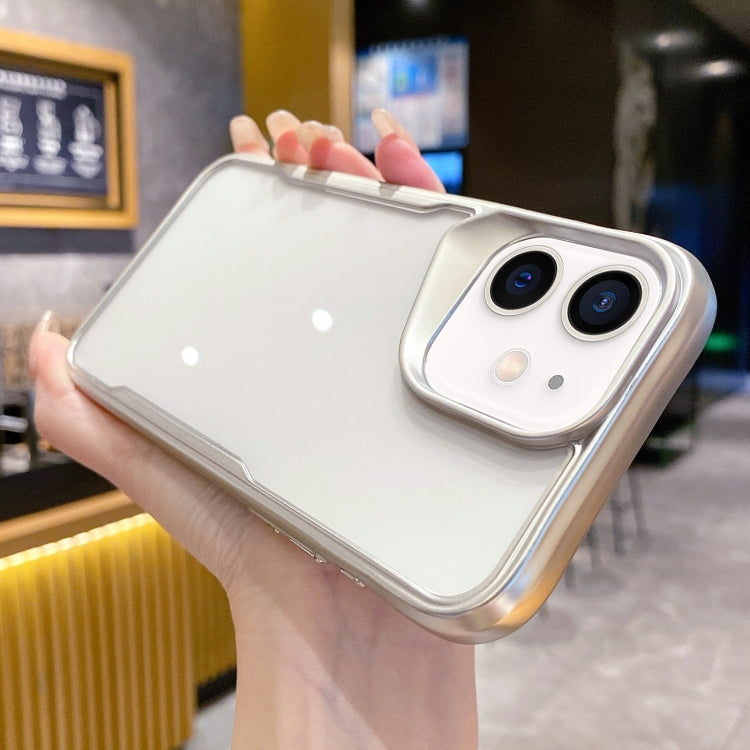 For iPhone 12 Electroplating TPU Frame Hybrid PC Phone Case