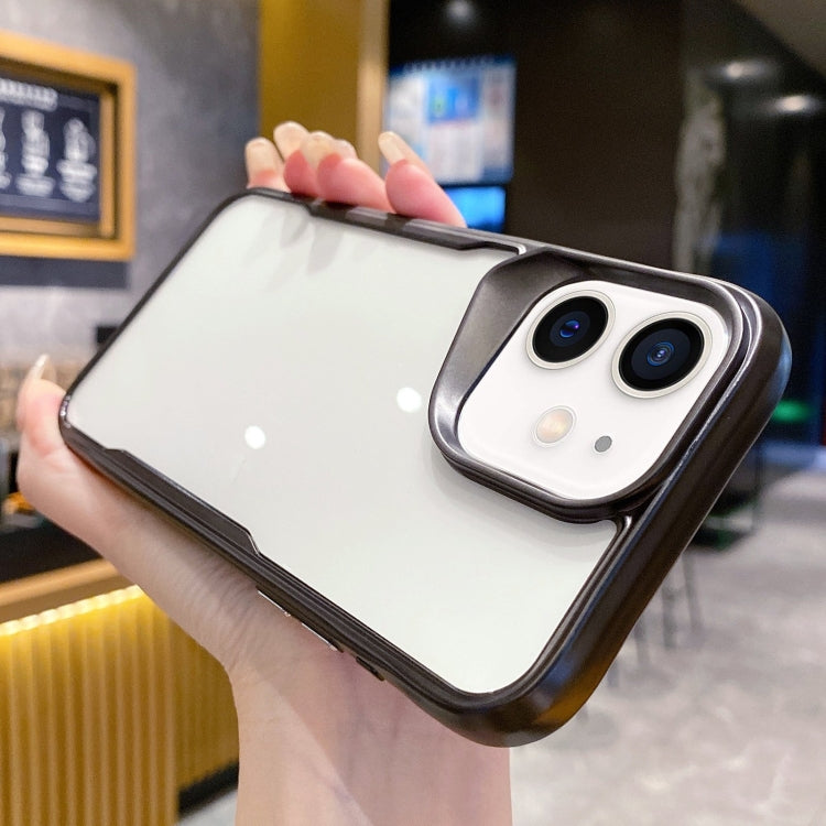 For iPhone 12 Electroplating TPU Frame Hybrid PC Phone Case