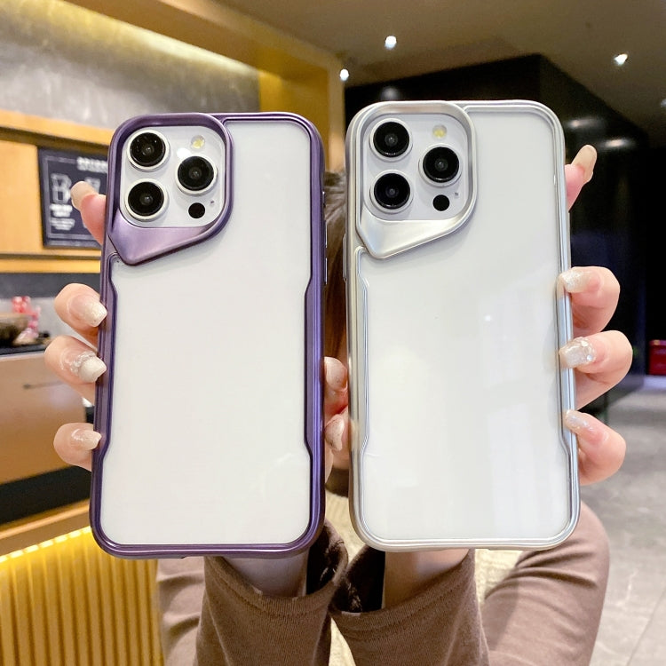 For iPhone 14 Pro Max Electroplating TPU Frame Hybrid PC Phone Case
