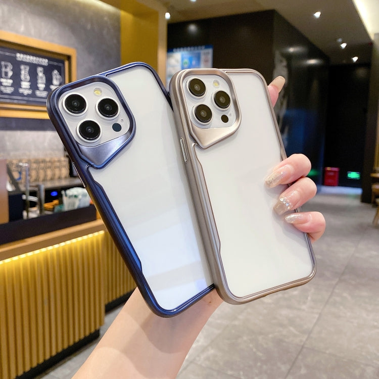 For iPhone 14 Pro Max Electroplating TPU Frame Hybrid PC Phone Case