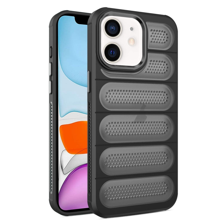 For iPhone 11 Cooling Armor Translucent Mesh Breathable Phone Case