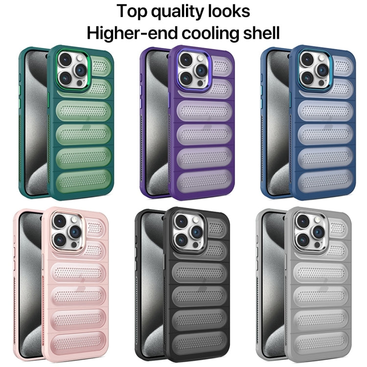 For iPhone 12 Cooling Armor Translucent Mesh Breathable Phone Case