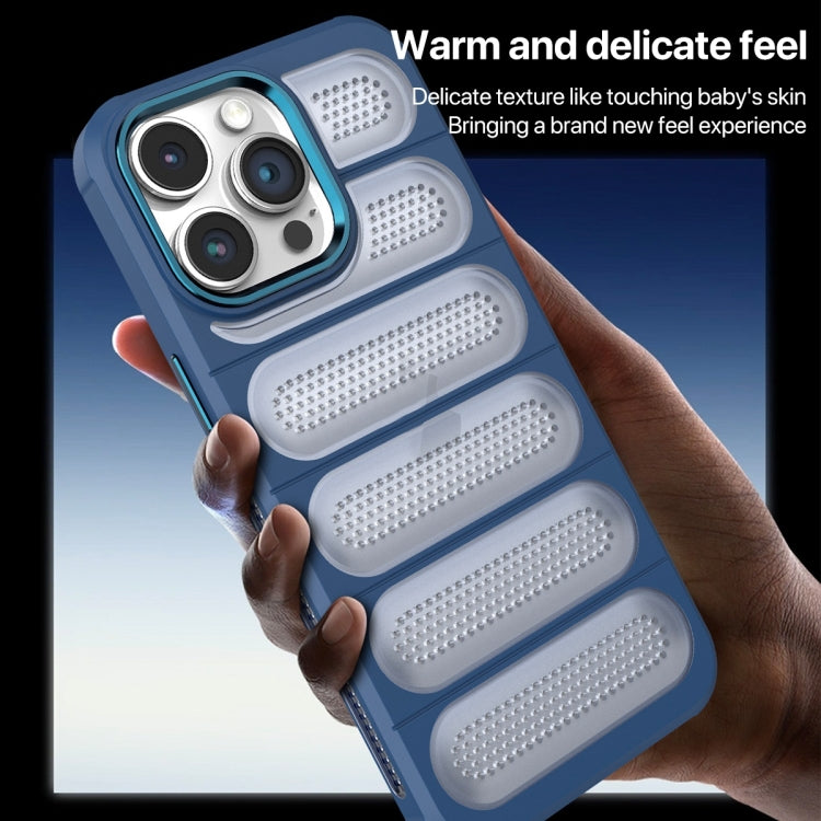 For iPhone 11 Cooling Armor Translucent Mesh Breathable Phone Case
