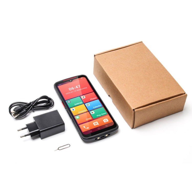 UNIWA NR6503 5G Handheld Scanner Phone, 8GB+128GB, 6.52 inch Android 13 Mediatek Kompanio 900T MT8791 Octa Core, Network: 5G - Black