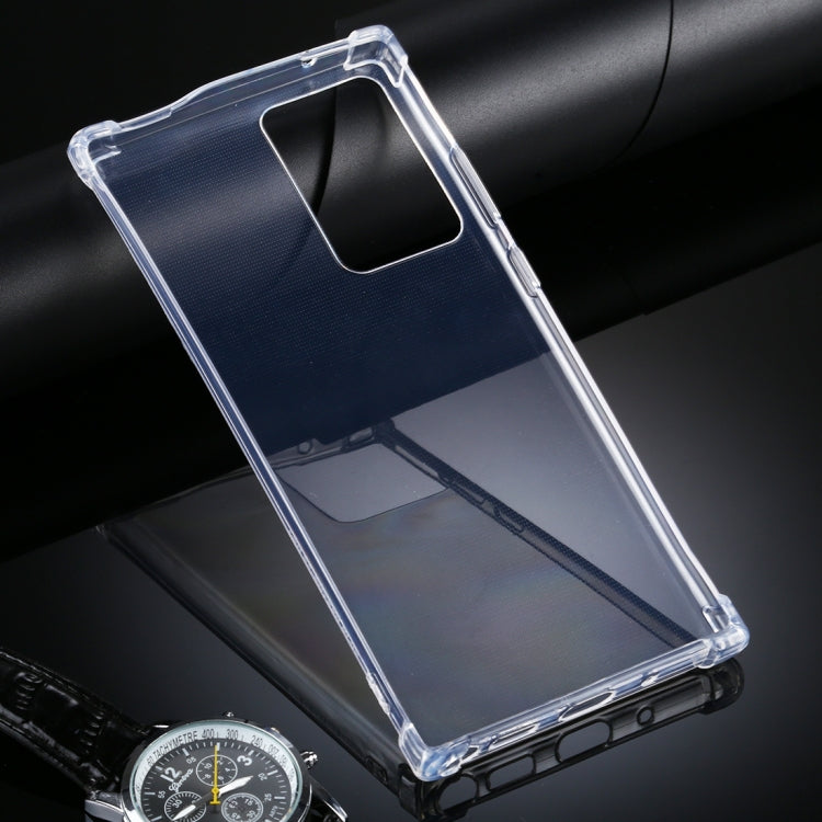 For Samsung Galaxy Note20 Ultra Four-Corner Anti-Drop Ultra-Thin TPU Case(Transparent)