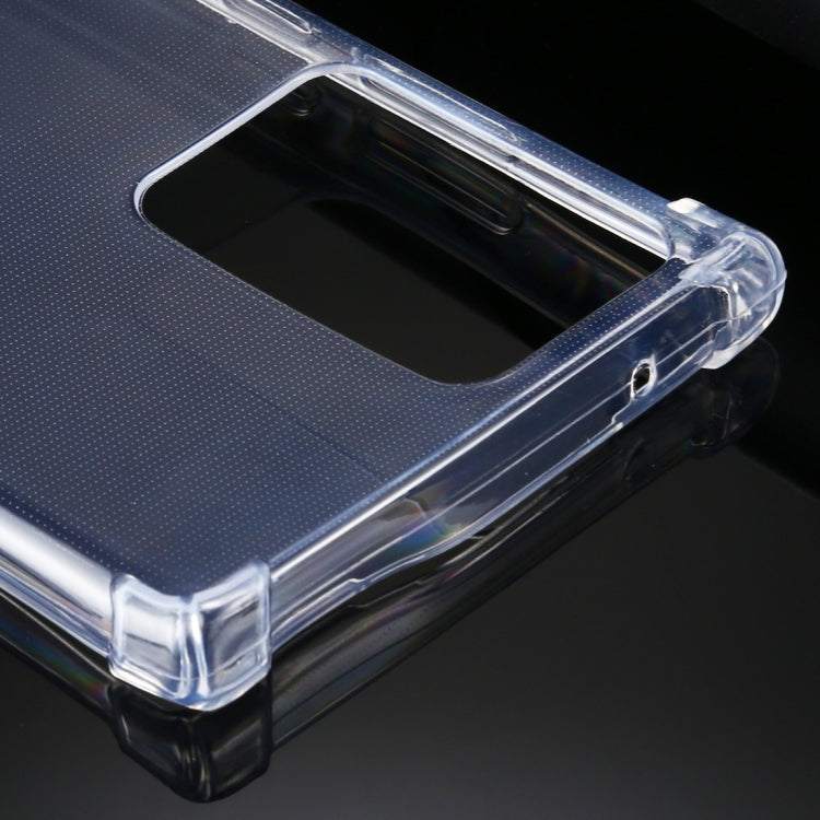 For Samsung Galaxy Note20 Ultra Four-Corner Anti-Drop Ultra-Thin TPU Case(Transparent)