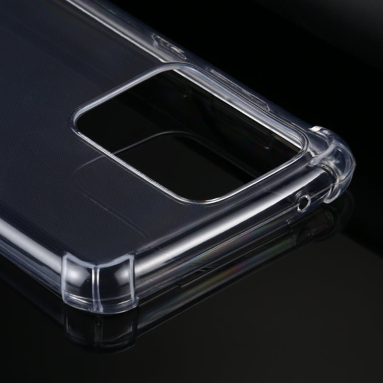 For Samsung Galaxy S20 Ultra Four-Corner Anti-Drop Ultra-Thin TPU Case(Transparent)