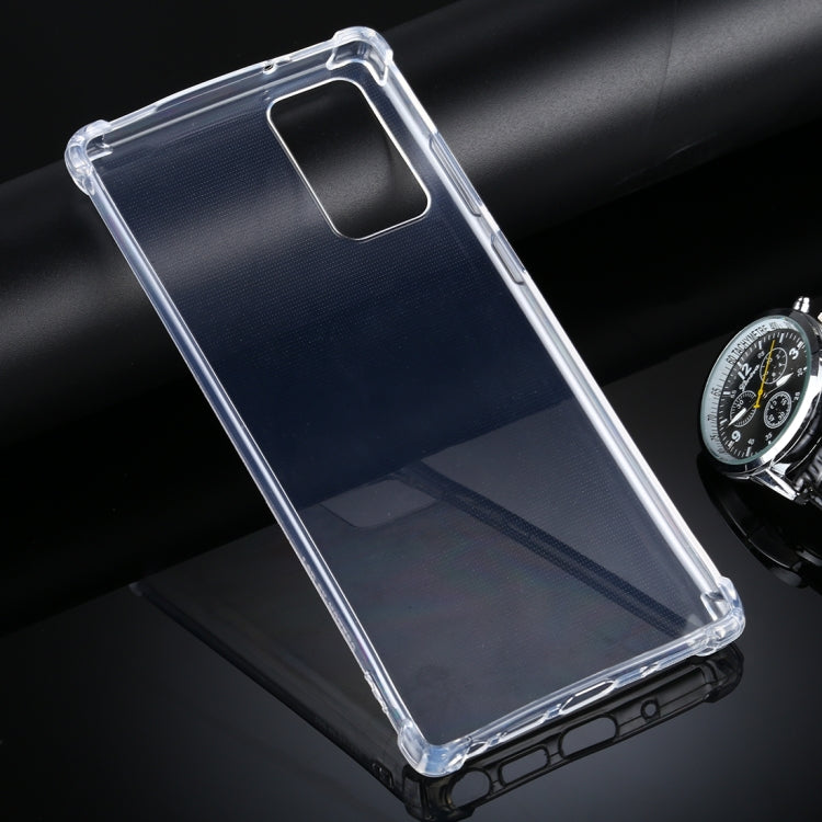For Samsung Galaxy Note20 Four-Corner Anti-Drop Ultra-Thin TPU Case(Transparent)