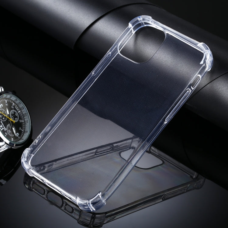 For iPhone 12 mini Four-Corner Anti-Drop Ultra-Thin TPU Case(Transparent)