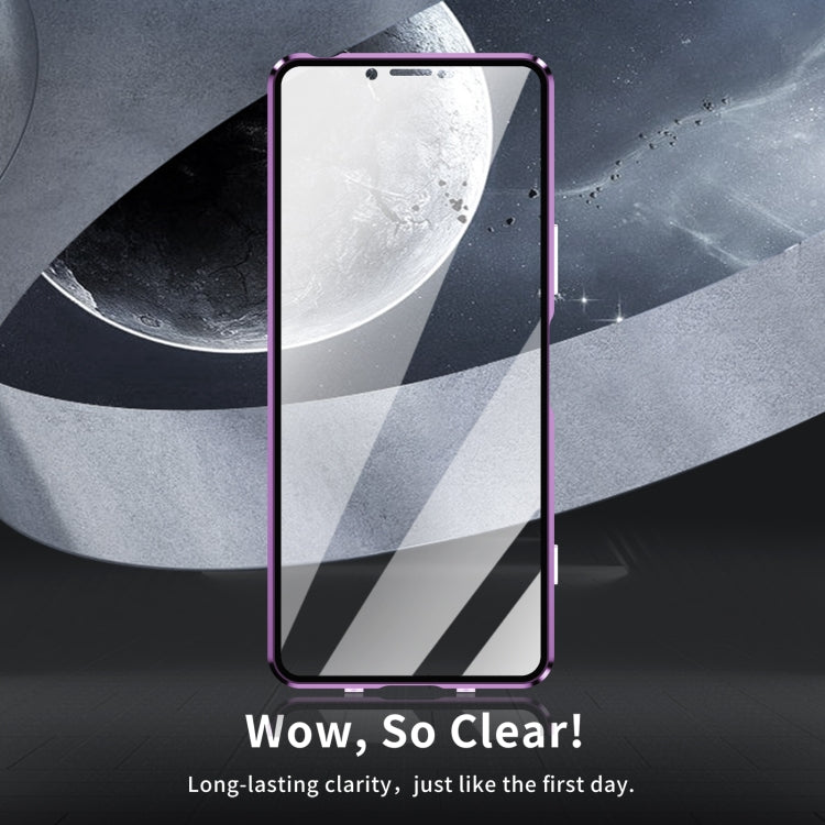 For Sony Xperia 5 V HD Magnetic Metal Tempered Glass Phone Case